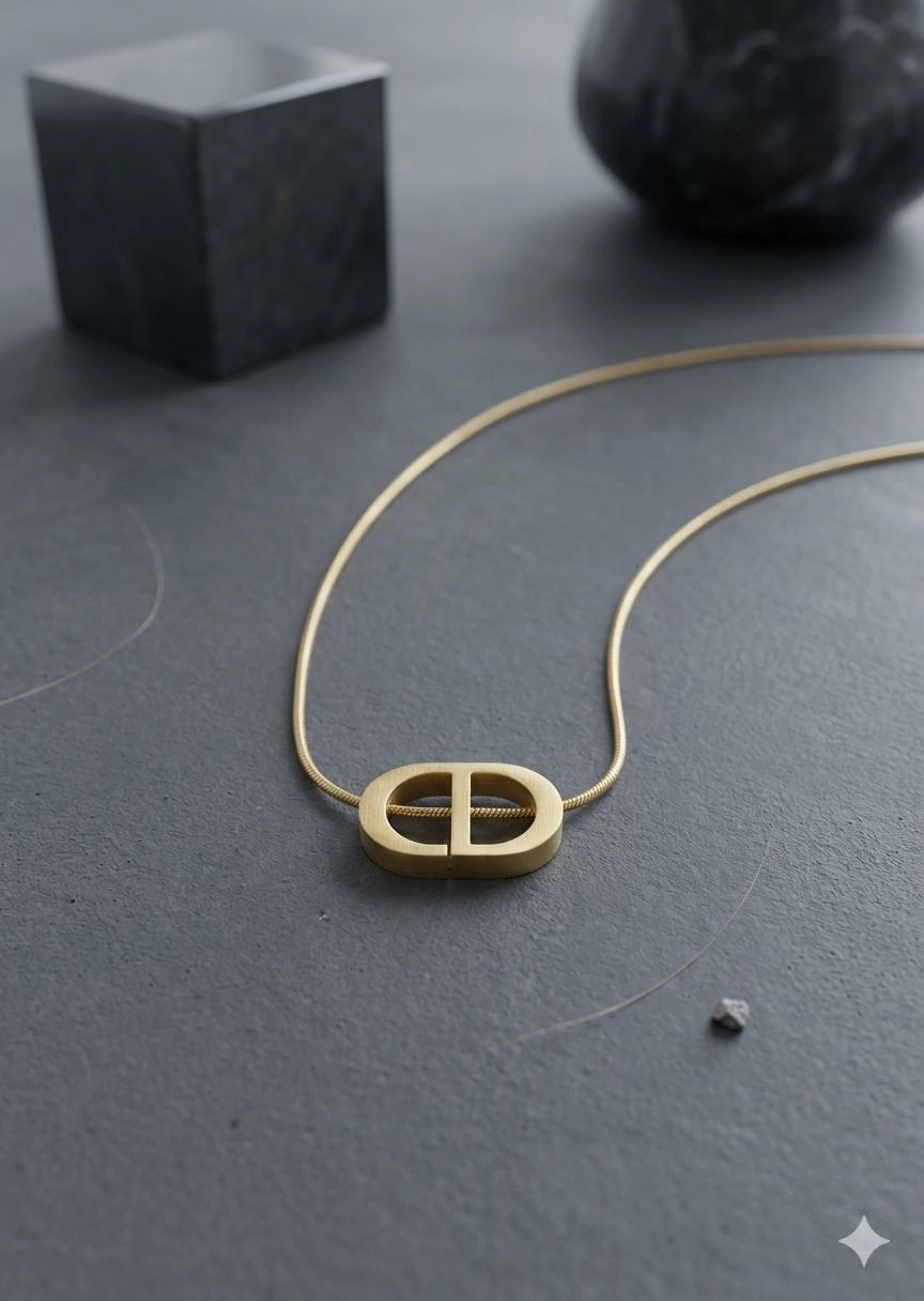 The Signature "CD" Icon Pendant Necklace