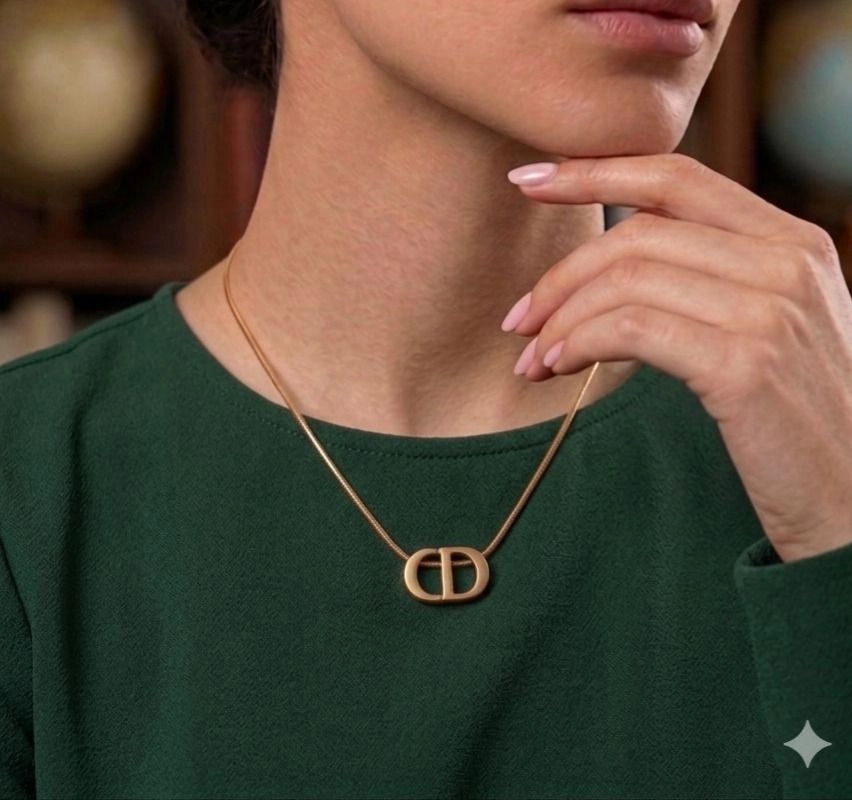 The Signature "CD" Icon Pendant Necklace