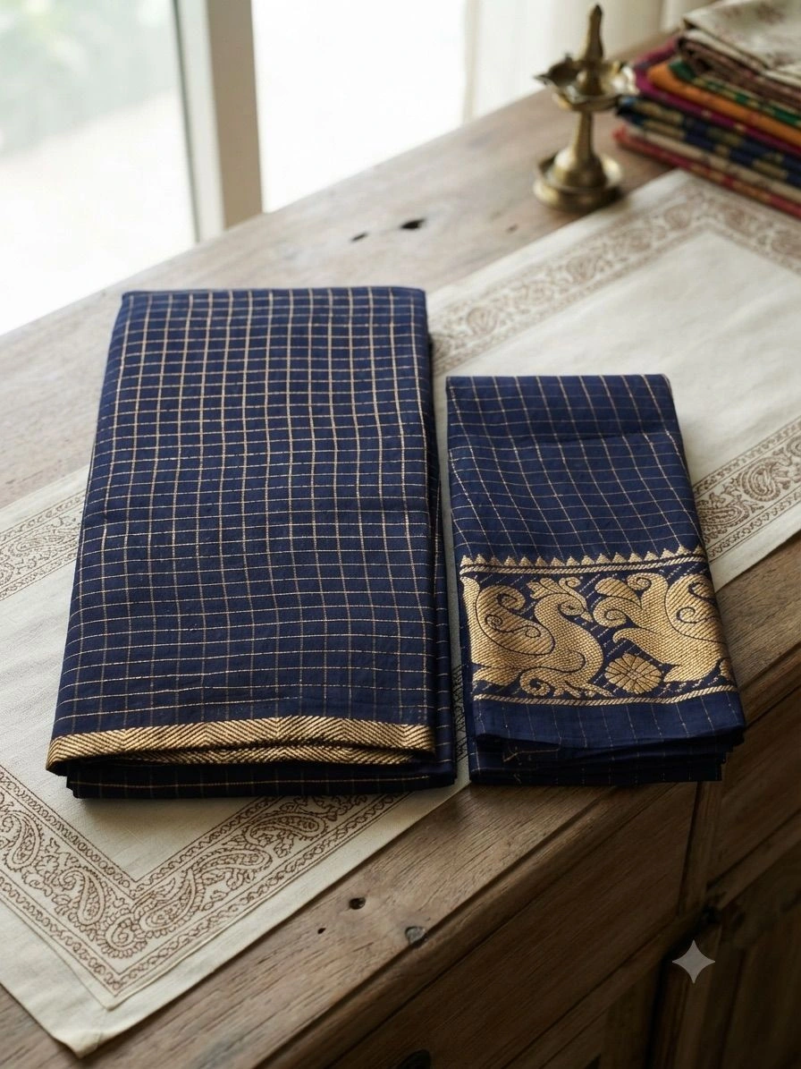 Golden Navy Blue