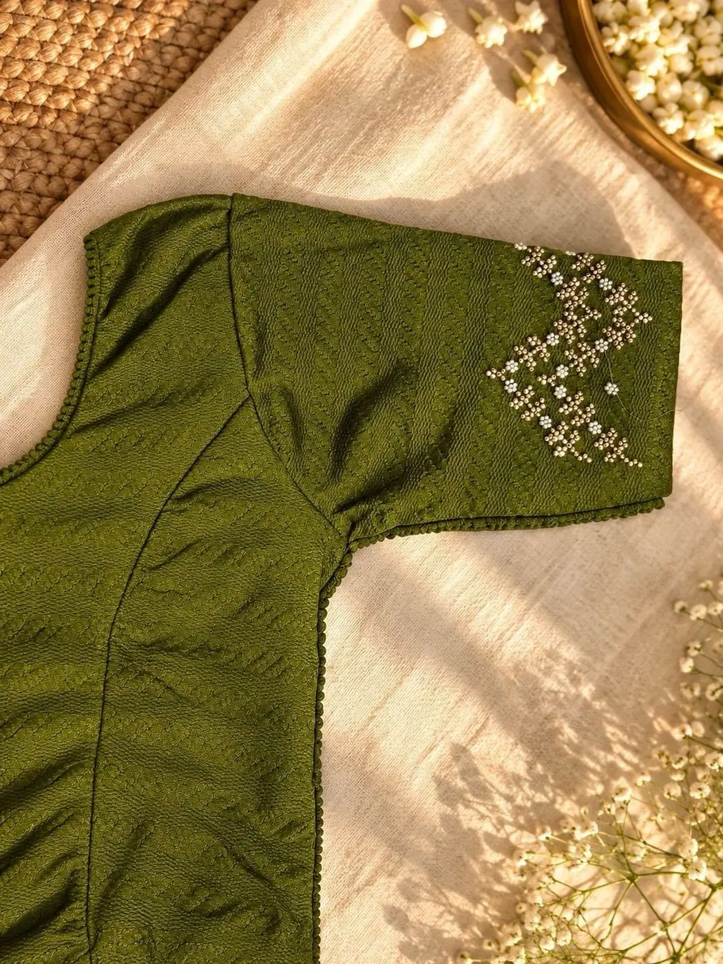 Olive Green Pearl Half Sleeve SS02 2