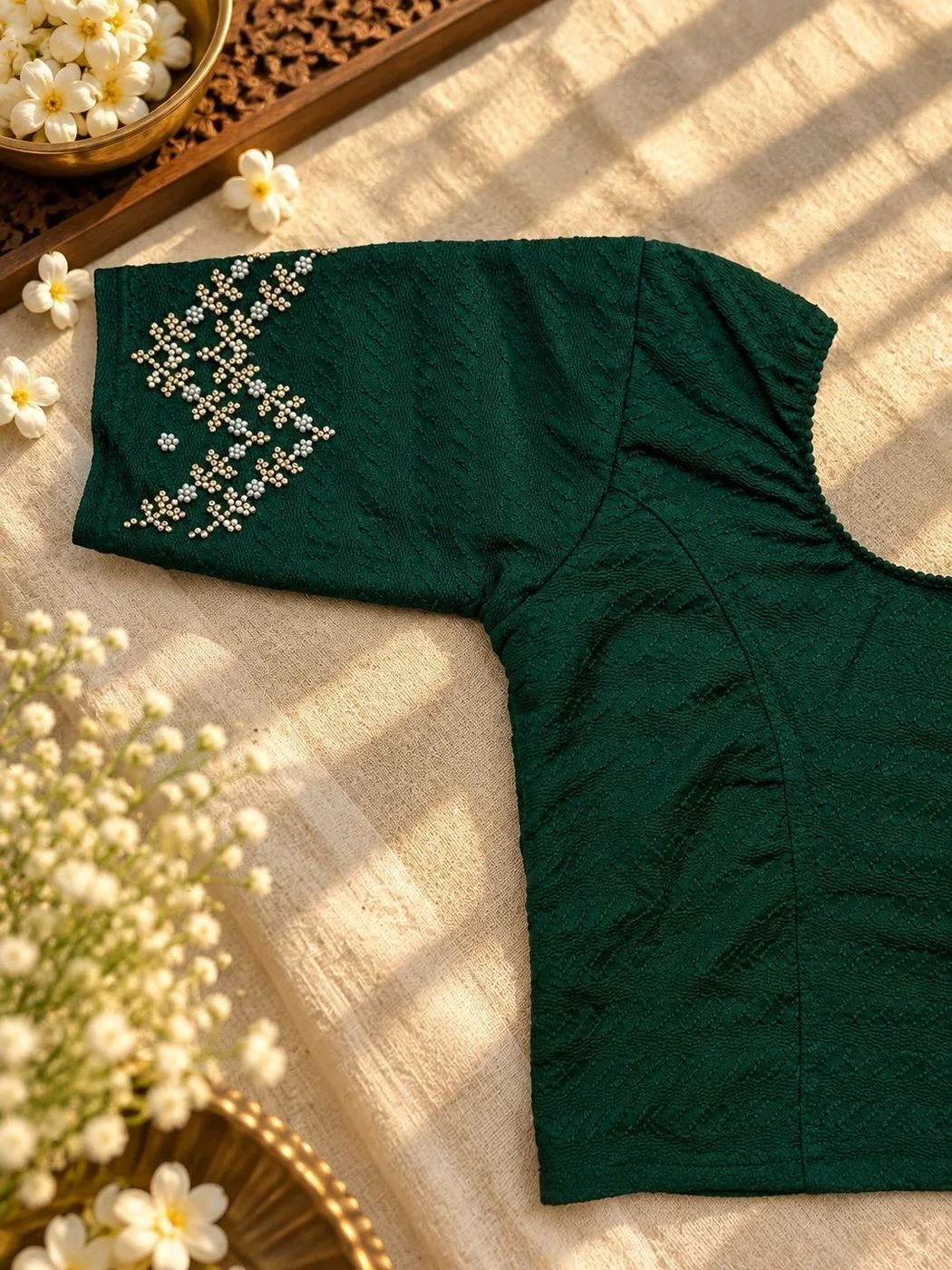 Bottle Green Pearl Half Sleeve SS10 1