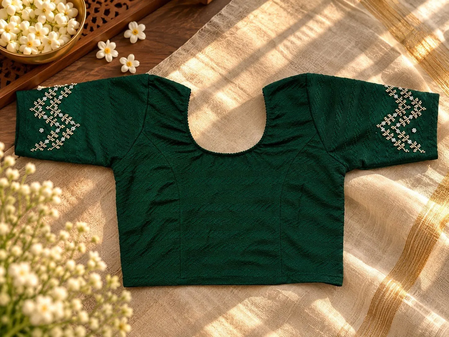 Bottle Green Pearl Half Sleeve SS10 2