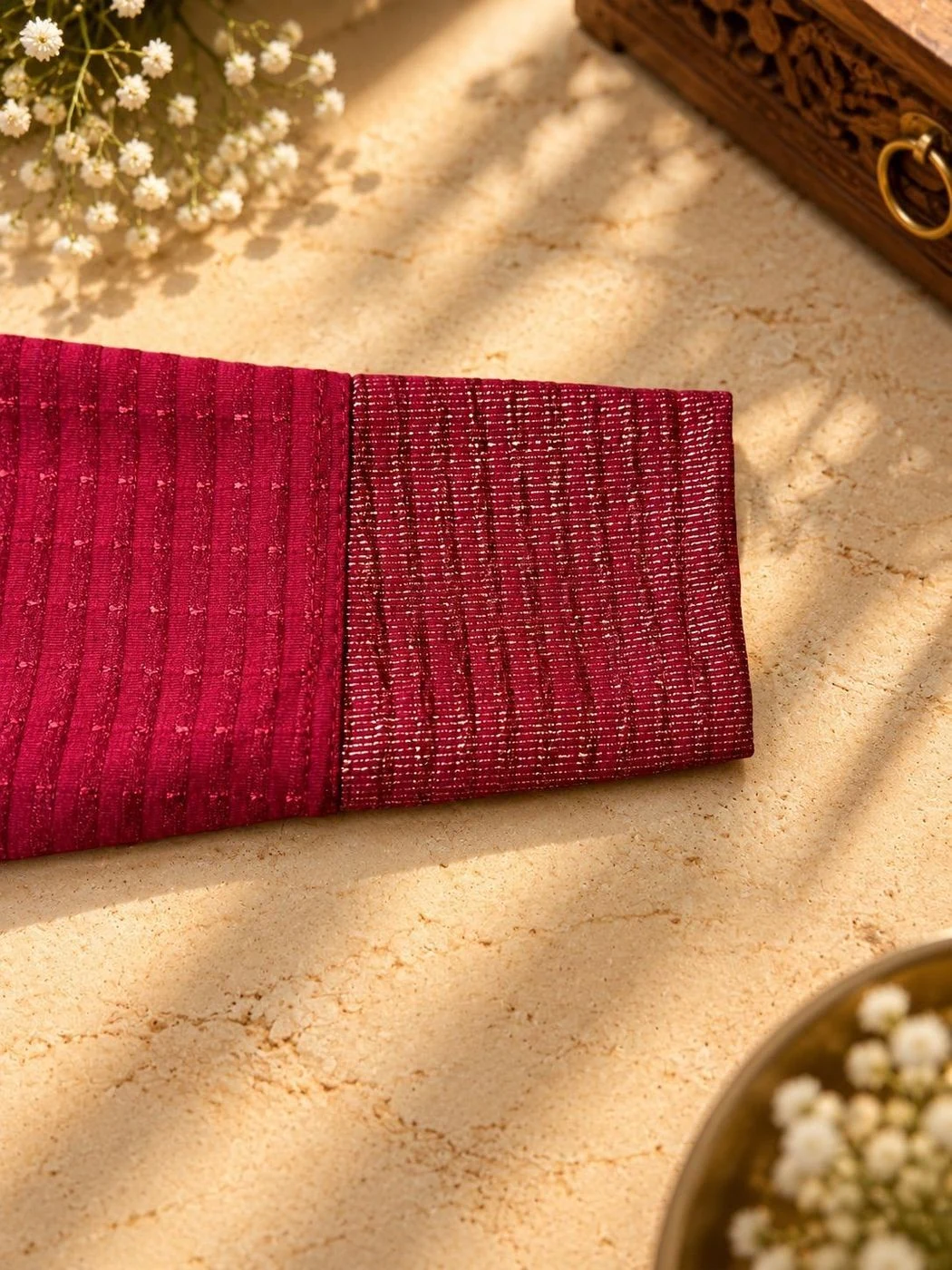 Maroon Collar Neck SS02 5