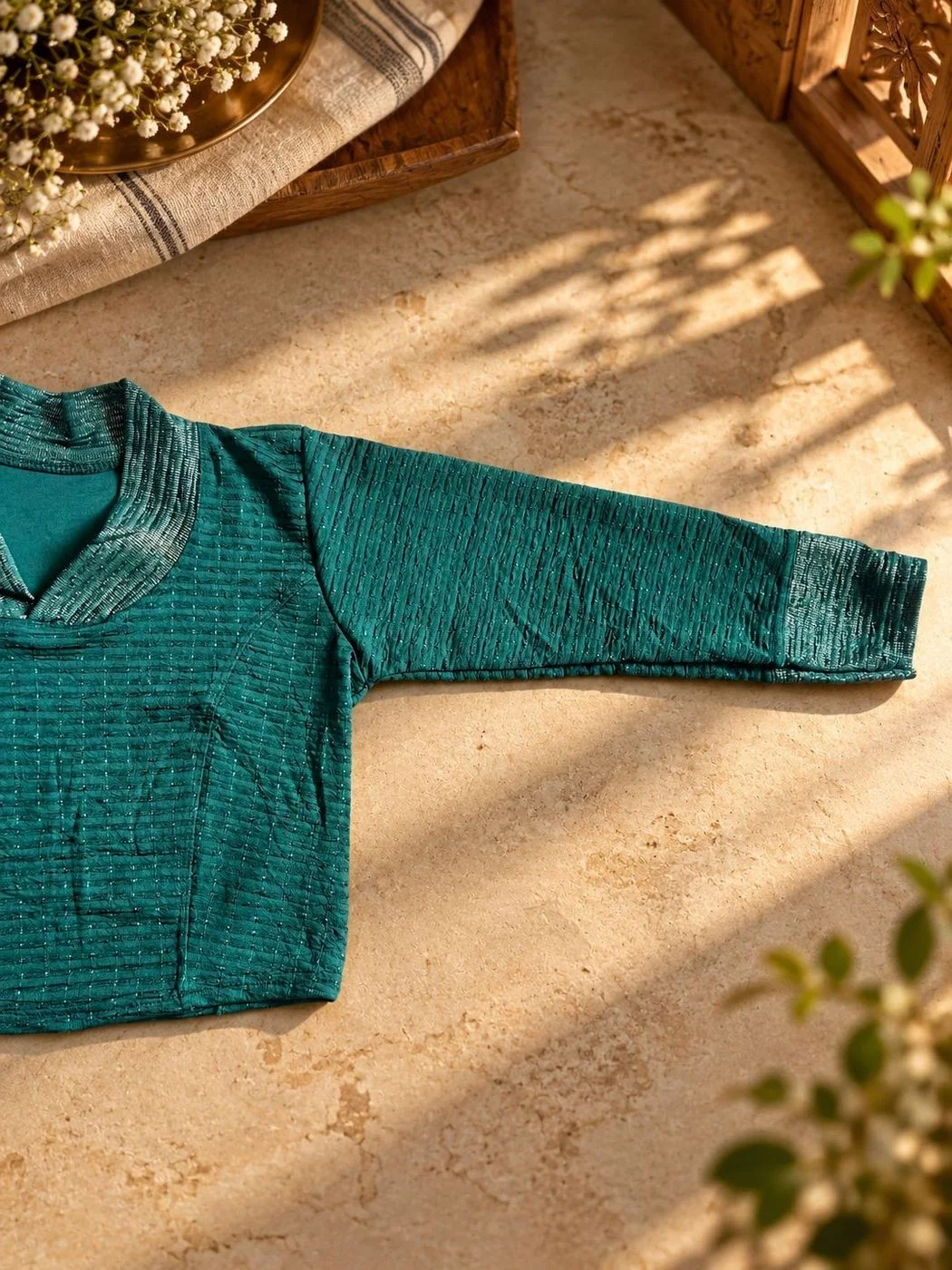 Bottle Green Collar Neck SS10 1