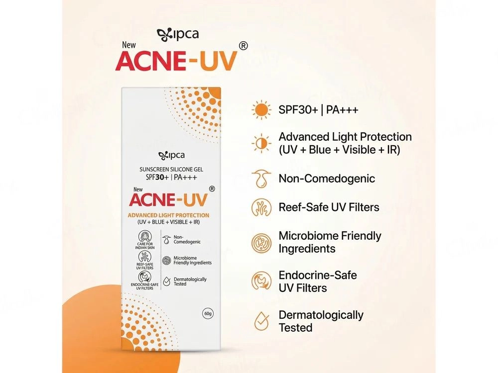 IPCA Acne-UV Silicone Sunscreen Gel SPF 30 PA+++ 2