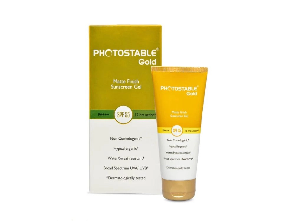 hotostable Gold Matte Finish Sunscreen Gel SPF 55-50g 2