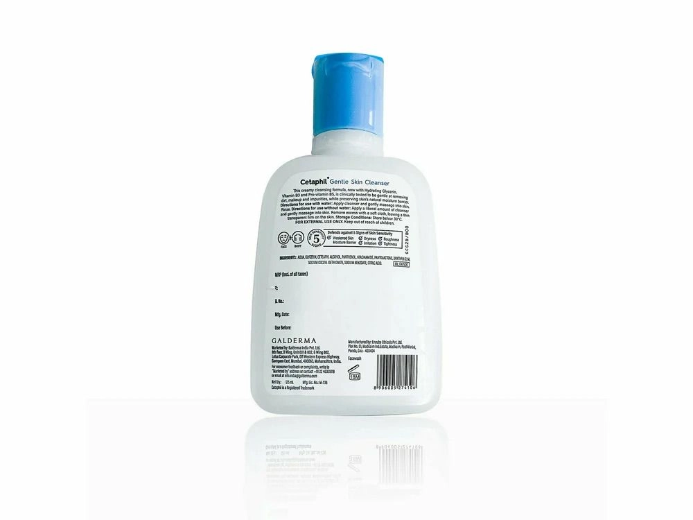 Cetaphil Gentle Skin Cleanser (Dry to Normal, Sensitive Skin-125ml 2