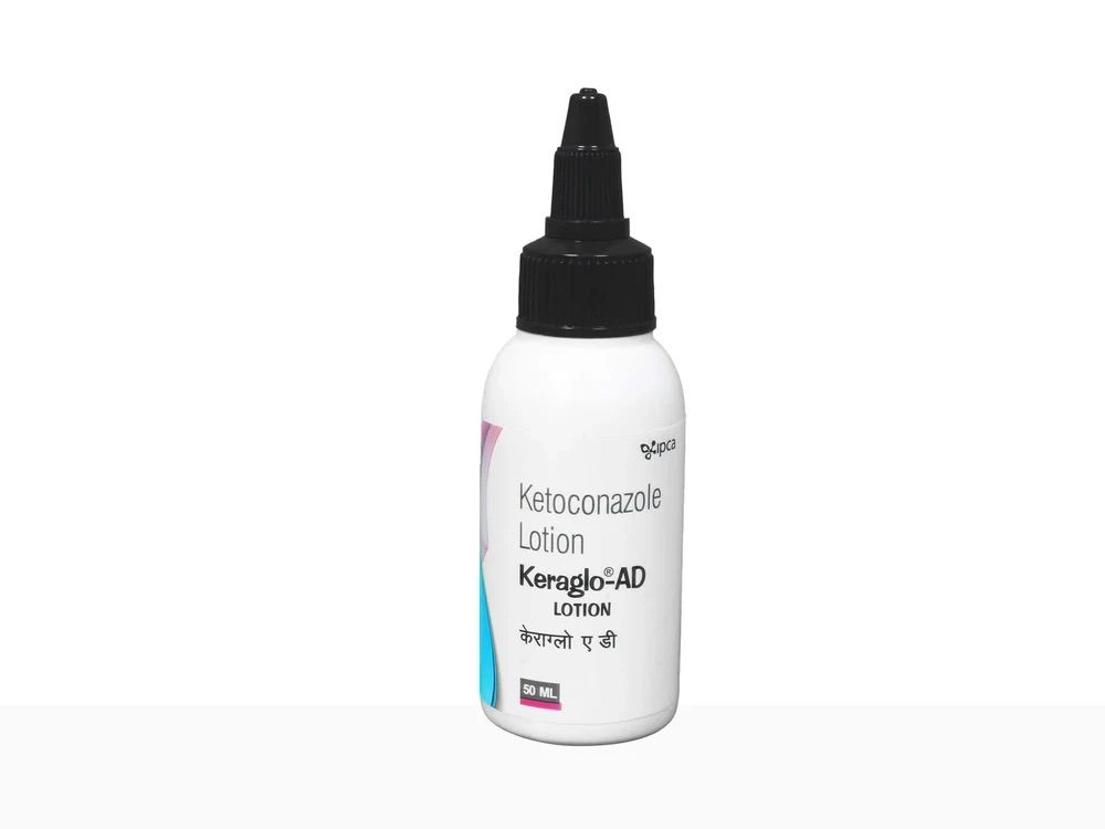 Keraglo-AD Ketoconazole Lotion – Anti Dandruff & Anti Fungal Scalp Treatment | 50ml 3