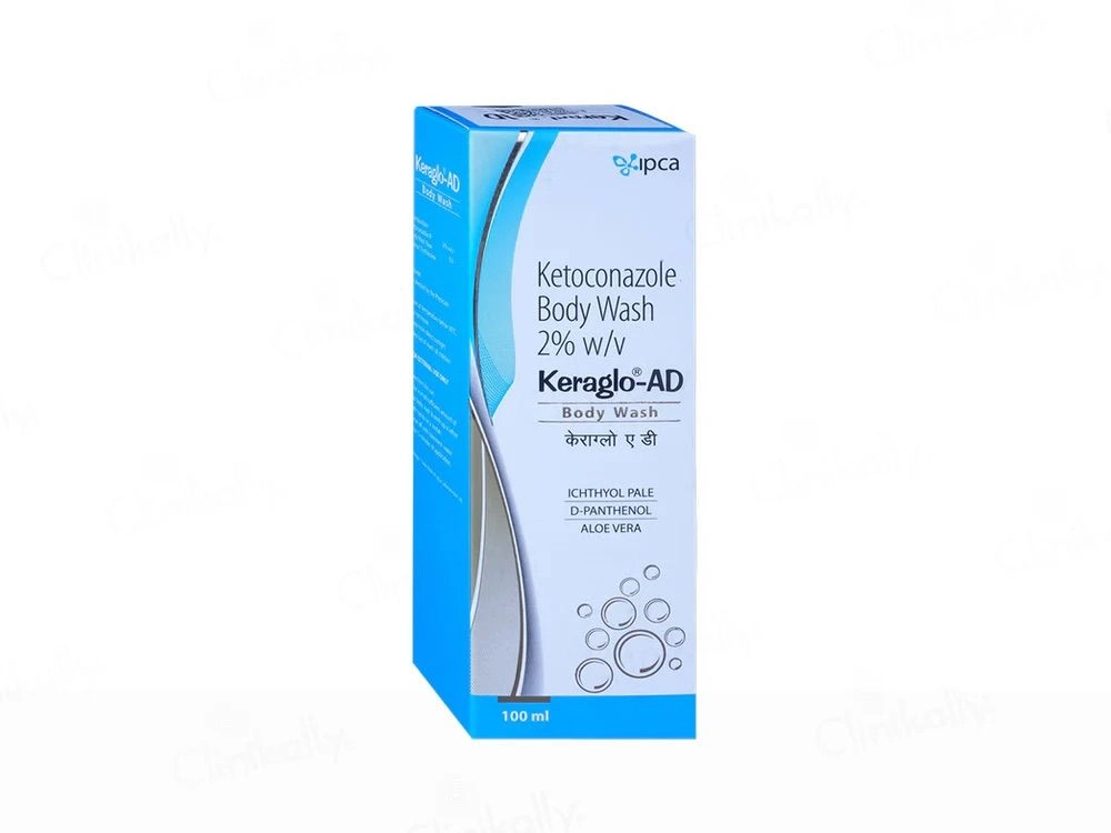 Keraglo-AD Ketoconazole Body Wash 2% w/v – Anti Fungal Skin Cleanser | 100ml 4