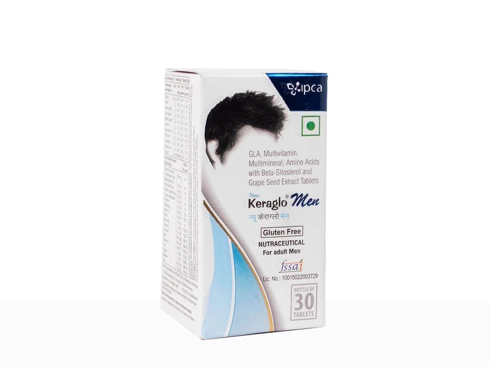 Keraglo Men Tablets – Hair Growth Multivitamin for Men | 30 Tablets