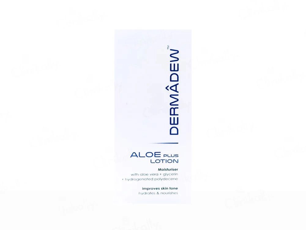 Dermadew Aloe Plus Lotion Moisturising Lotion with Aloe Vera & Glycerin – Hydrating & Skin Nourishing Formula-80ml
