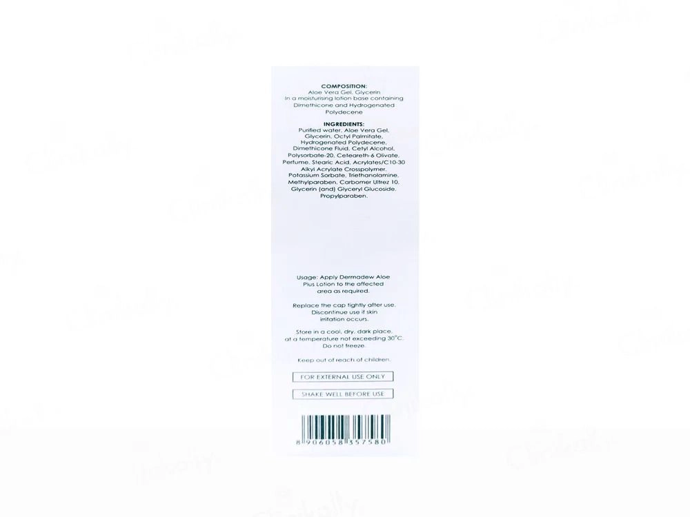 Dermadew Aloe Plus Lotion Moisturising Lotion with Aloe Vera & Glycerin – Hydrating & Skin Nourishing Formula-80ml 2