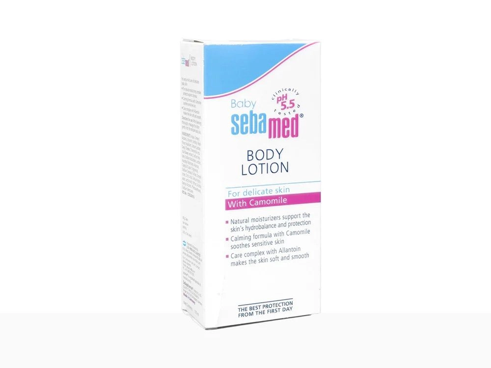 Baby Sebamed Body Lotion pH 5.5 with Camomile for Delicate Skin | Moisturizing & Soothing Baby Lotion 100ml 2