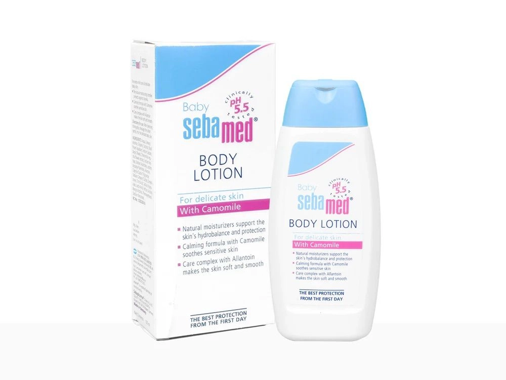 Baby Sebamed Body Lotion pH 5.5 with Camomile for Delicate Skin | Moisturizing & Soothing Baby Lotion 100ml 3