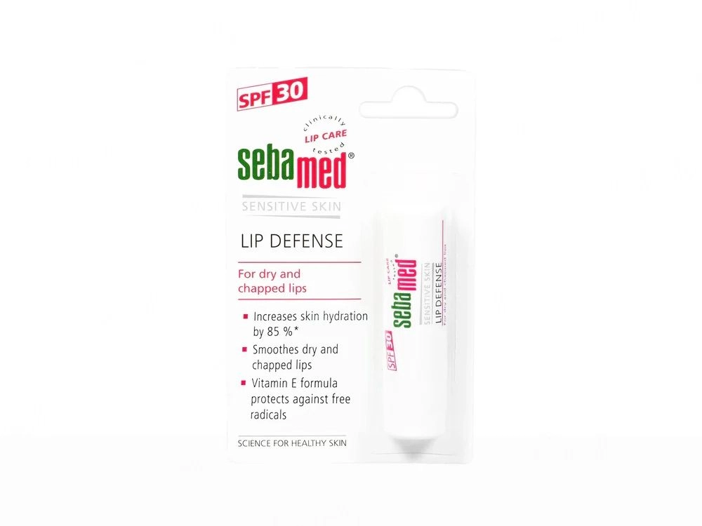 Sebamed Lip Defense SPF 30 | Lip Balm for Dry & Chapped Lips with Vitamin E 4.8g