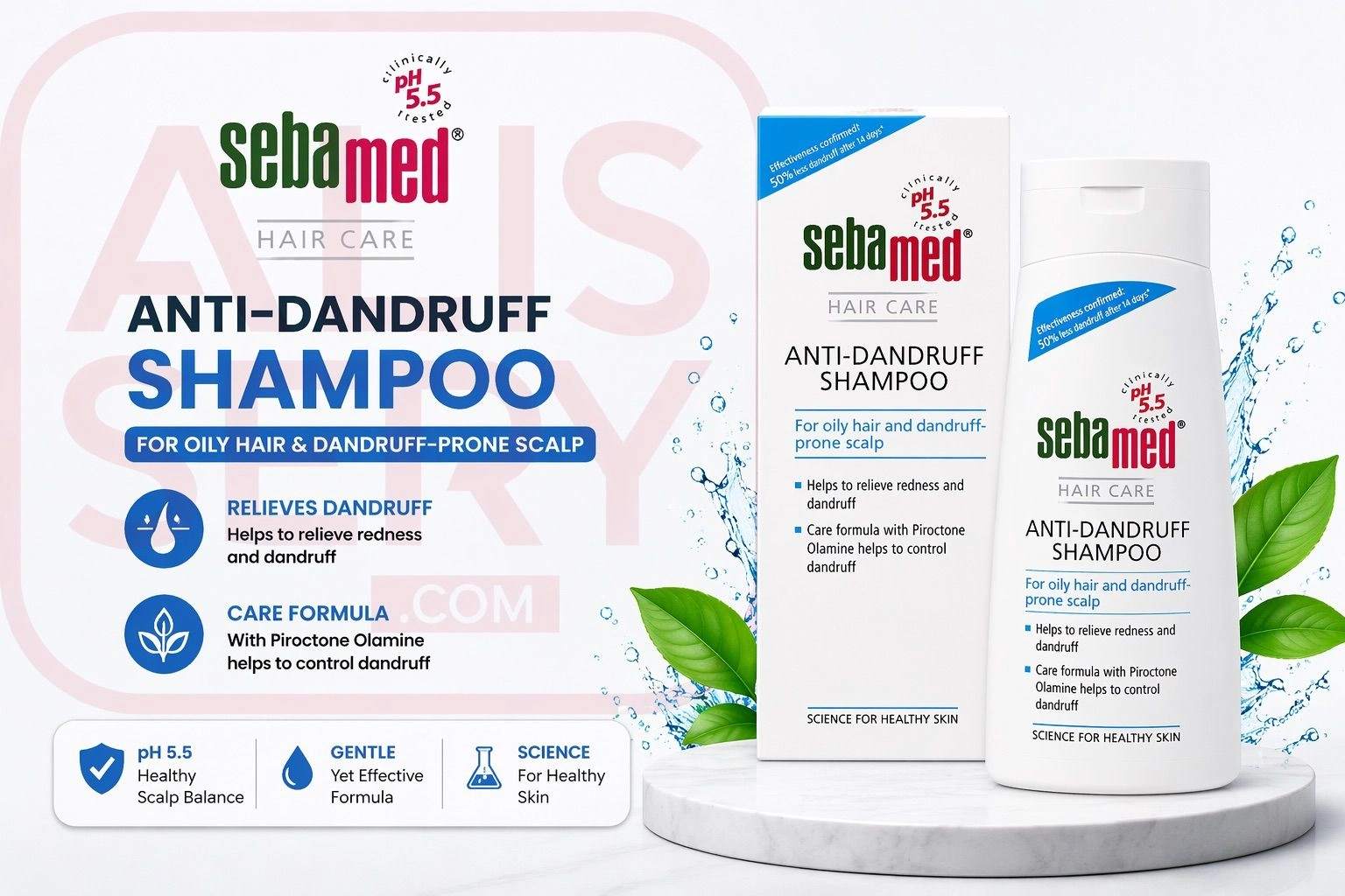 Sebamed Anti-Dandruff Shampoo pH 5.5 | Shampoo for Oily Hair & Dandruff-Prone Scalp 200ml 2