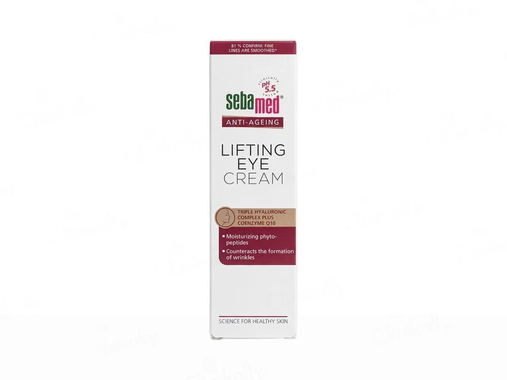Sebamed Anti-Ageing Lifting Eye Cream 15ml | pH 5.5 | Triple Hyaluronic Acid + Coenzyme Q10 | Reduces Wrinkles, Dark Circles & Fine Lines | For Sensitive Skin 1