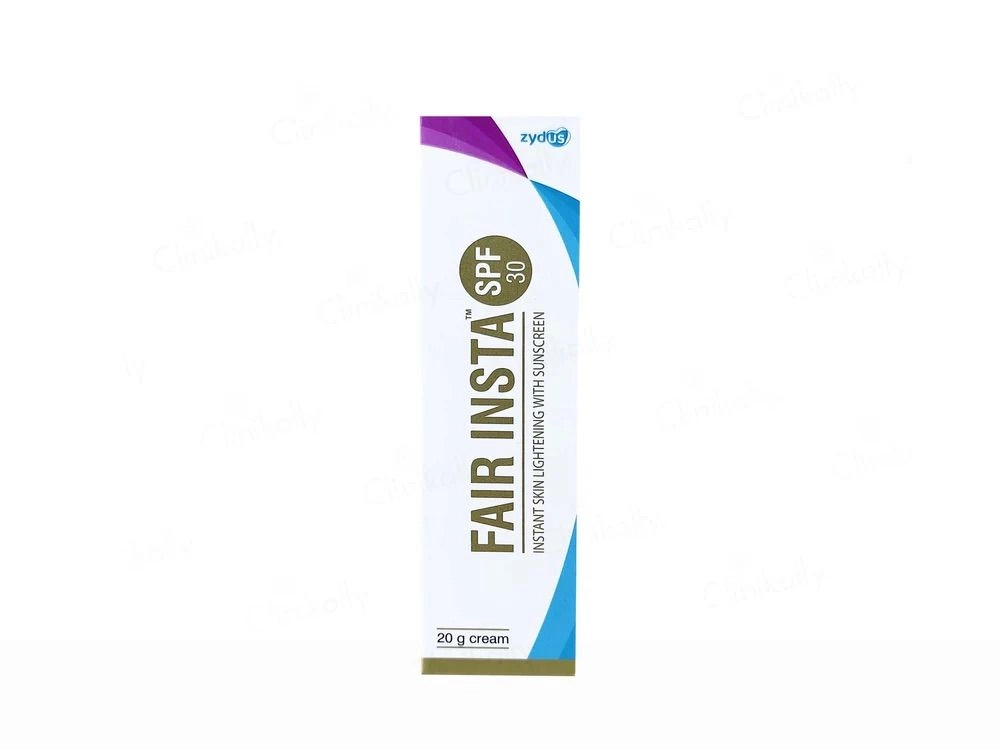Fair Insta SPF 30 Cream 20g | Instant Skin Lightening Cream with Sunscreen | Niacinamide & Arbutin Enriched | Daily Face Brightening & UV Protection 1