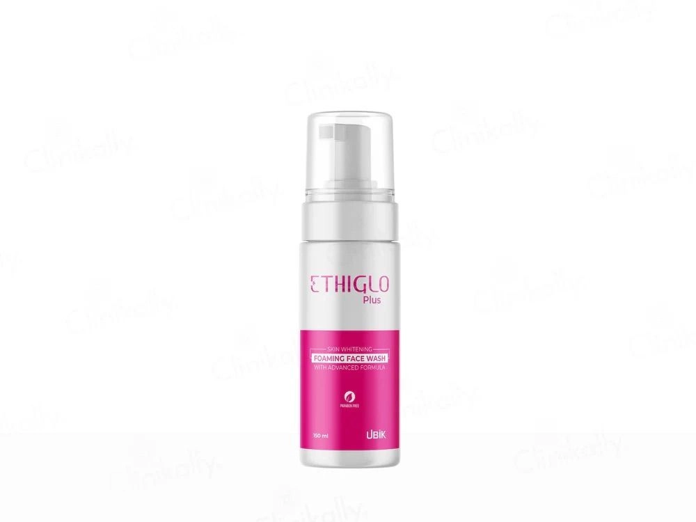 Ethiglo Plus Foaming Face Wash | Skin Brightening Cleanser | Paraben-Free Daily Face Wash for Glowing Skin (150ml)