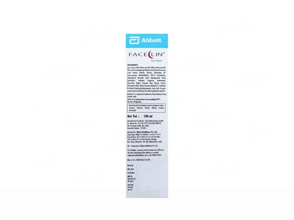 Facelin Face Wash by Abbott (100ml) | Gentle Daily Cleanser for Acne-Prone Skin | Non-Drying Oil Control Face Wash | Deep Pore Cleansing Formula 3