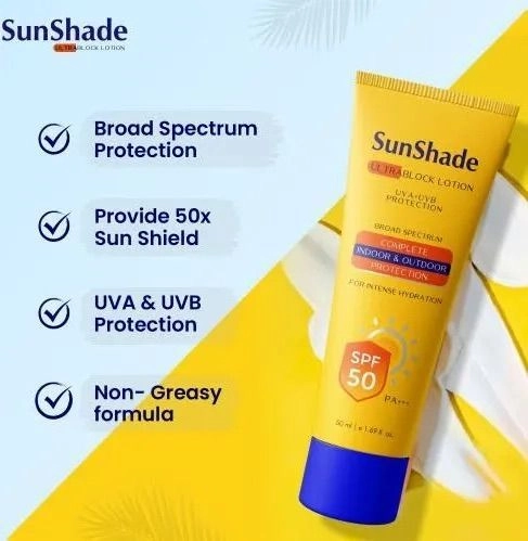SunShade SPF 50 PA+++ Sunscreen Lotion | Broad Spectrum UVA & UVB Protection 2