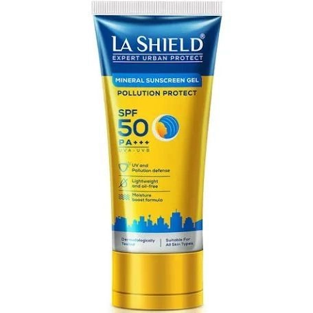 La Shield SPF 50 PA+++ Mineral Sunscreen Gel | UVA & UVB Protection 50g| Alissery.com 1