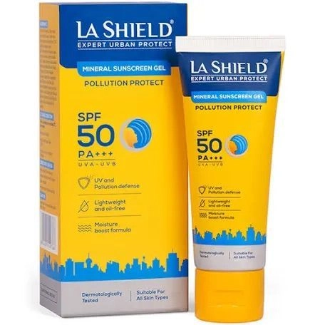 La Shield SPF 50 PA+++ Mineral Sunscreen Gel | UVA & UVB Protection 50g| Alissery.com 2