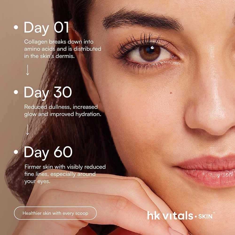 HK Vitals Skin Radiance Marine Collagen Powder 200g | Vitamin C, Vitamin E & Hyaluronic Acid water melon flavour. 6