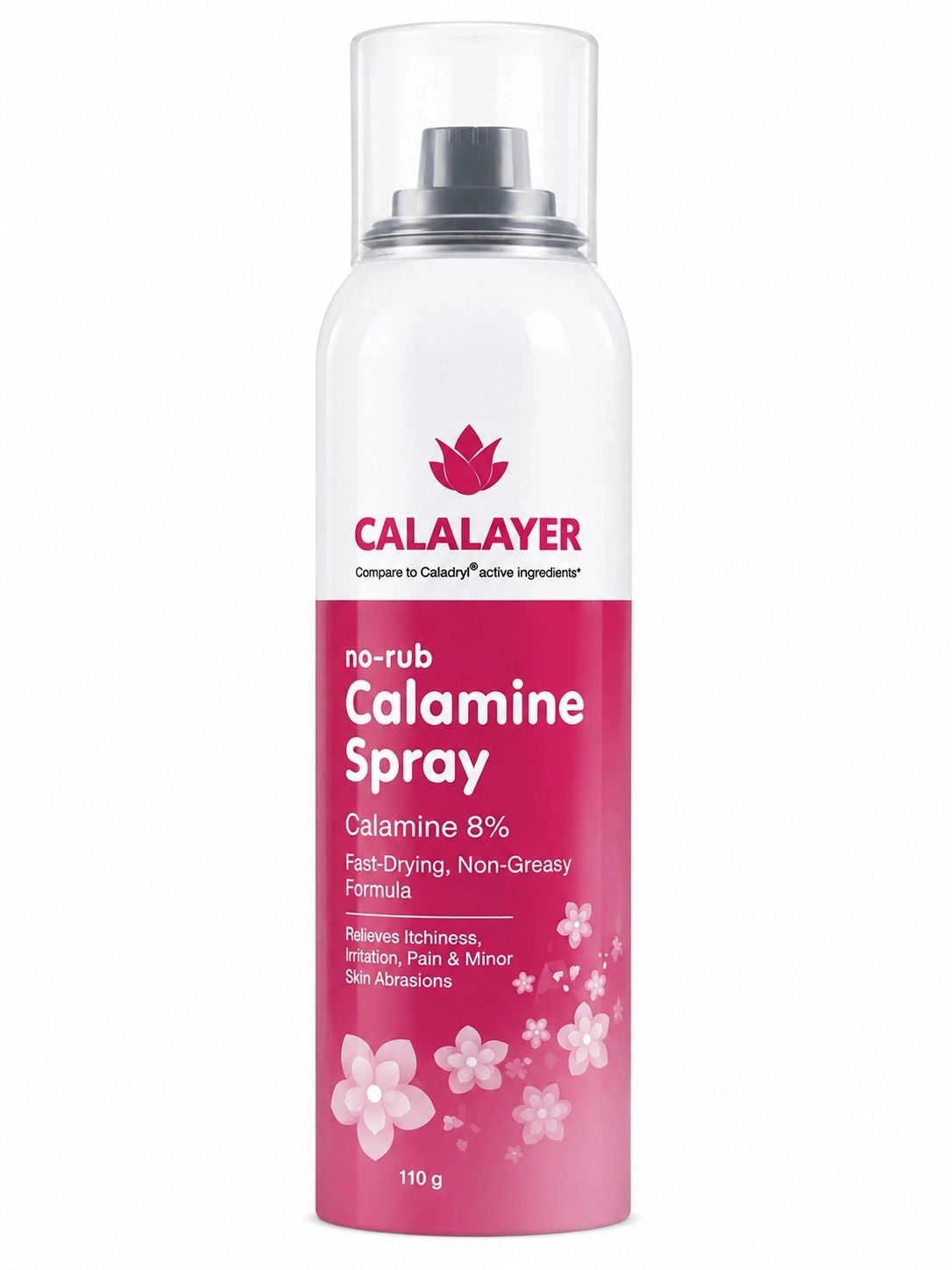 CALALAYER Calamine Spray 8% – No-Rub Fast-Drying Non-Greasy Calamine Lotion Spray for Itching & Skin Irritation-116g