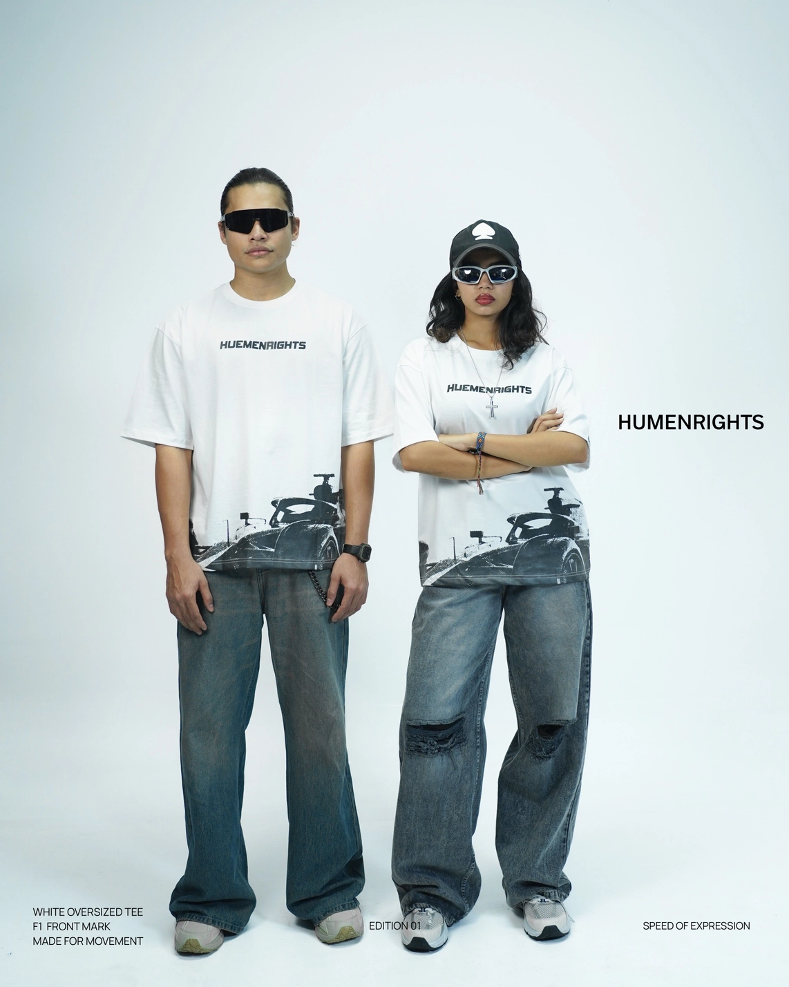 Race Craft White Oversized Tee 2