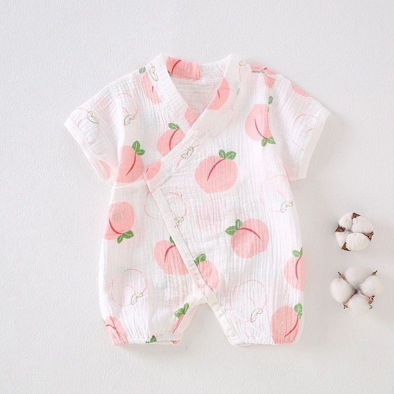 Newborn Kimono Muslin Romper