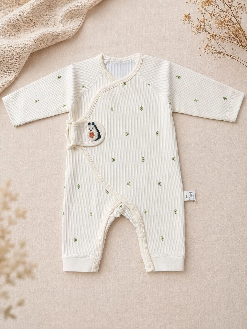 Ribbed Organic Cotton Full Romper