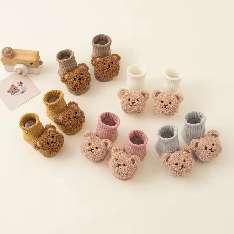 Cotton Bear Baby Booties