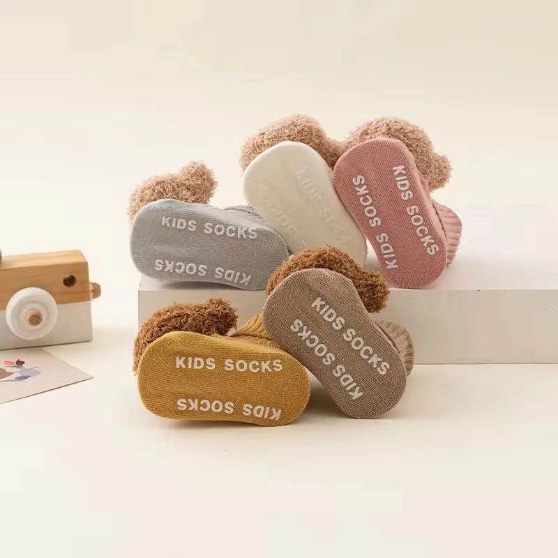 Cotton Bear Baby Booties