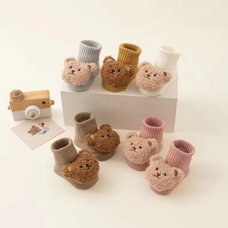 Cotton Bear Baby Booties