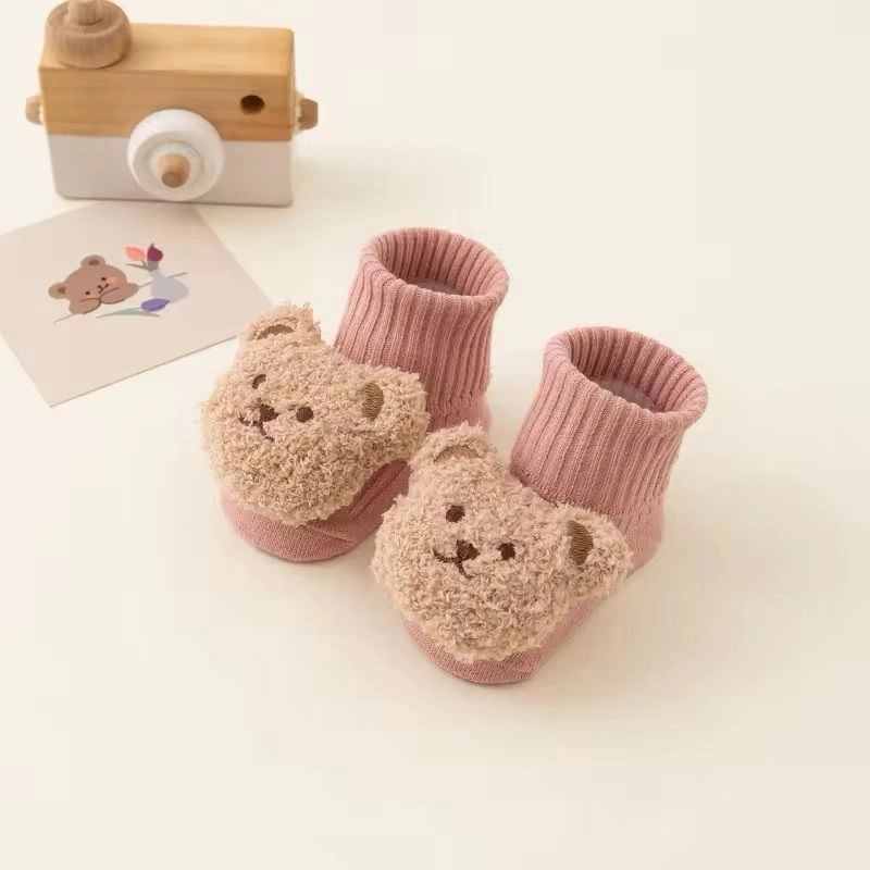 Cotton Bear Baby Booties