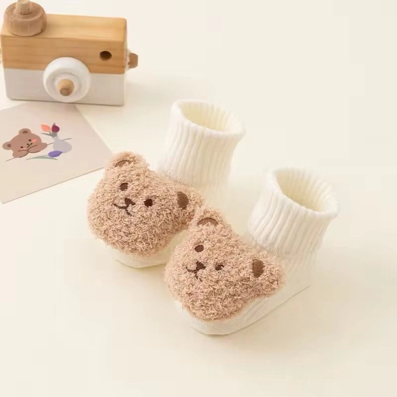 Cotton Bear Baby Booties