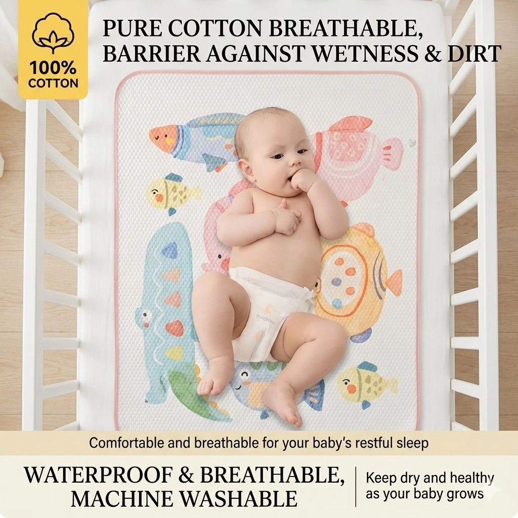 Organic Cotton Dry Sheet (60x90cm) 6