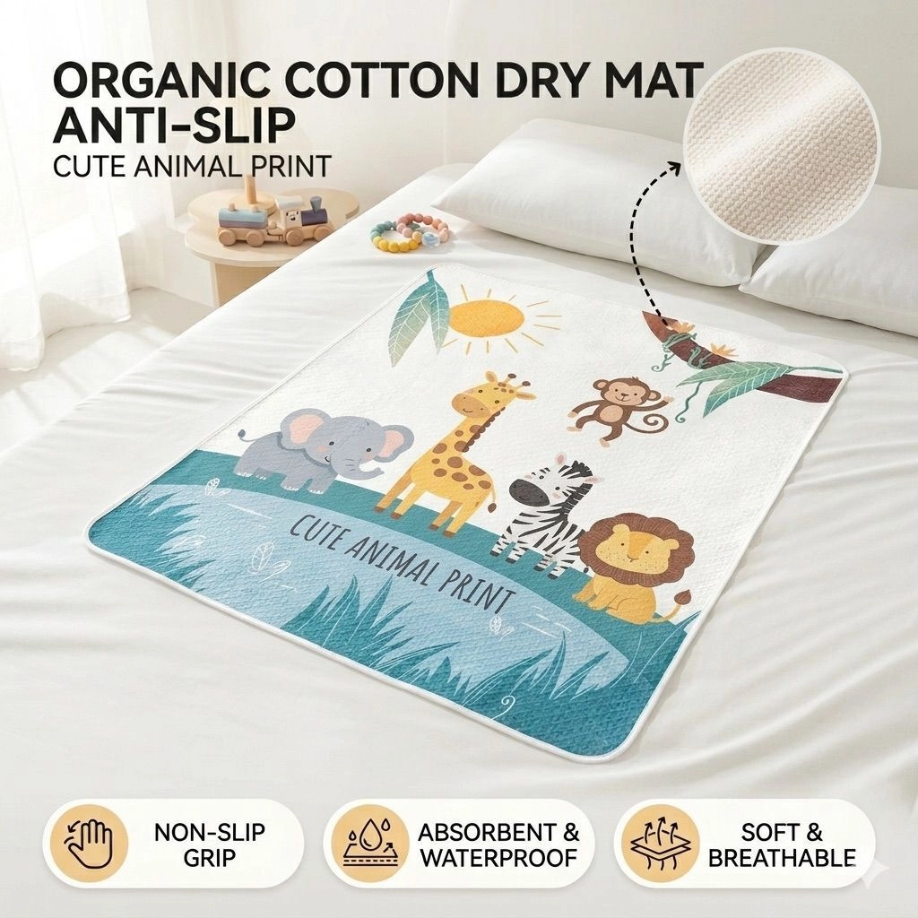 Organic Cotton Dry Sheet (60x90cm) 3