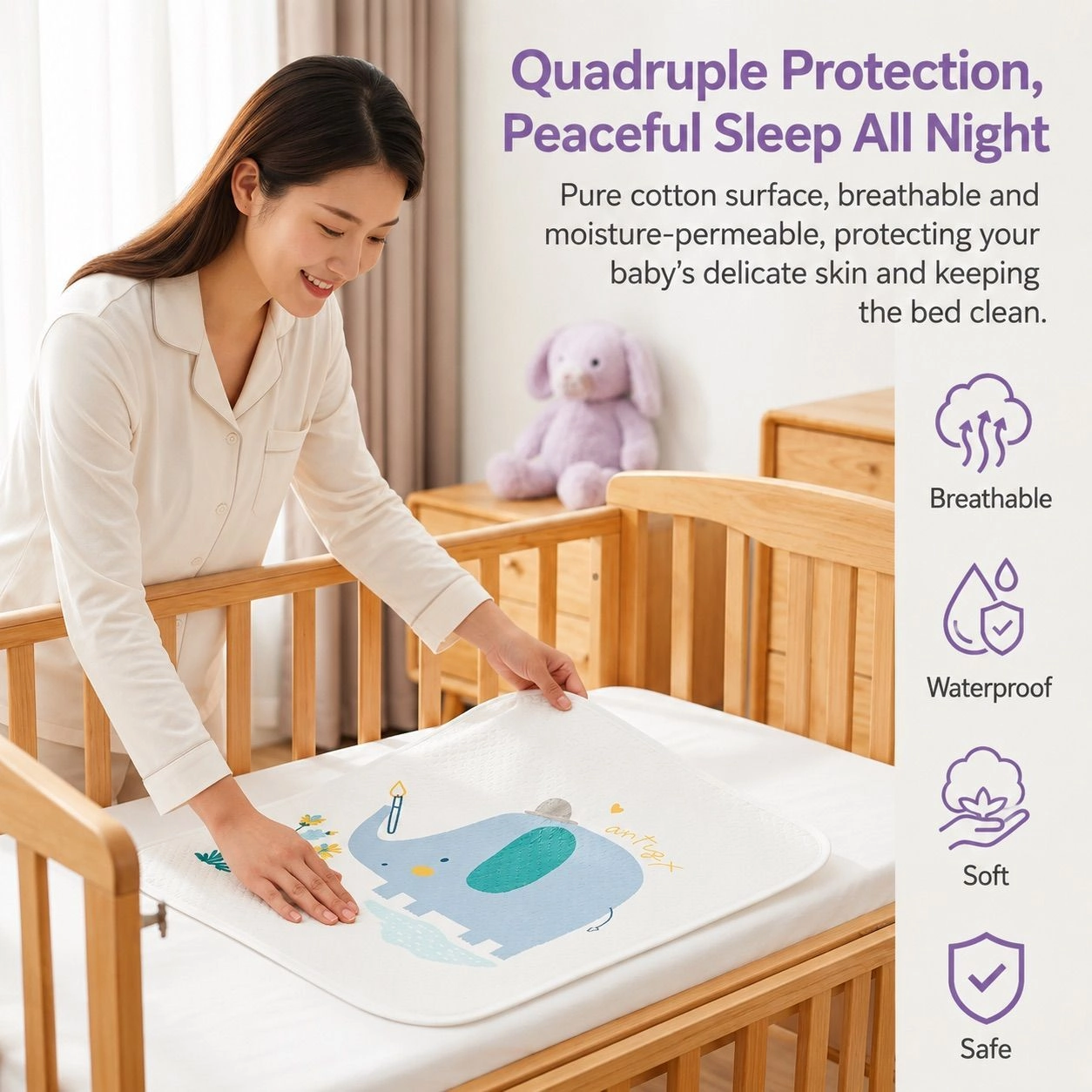 Organic Cotton Dry Sheet (50x70cm) 9
