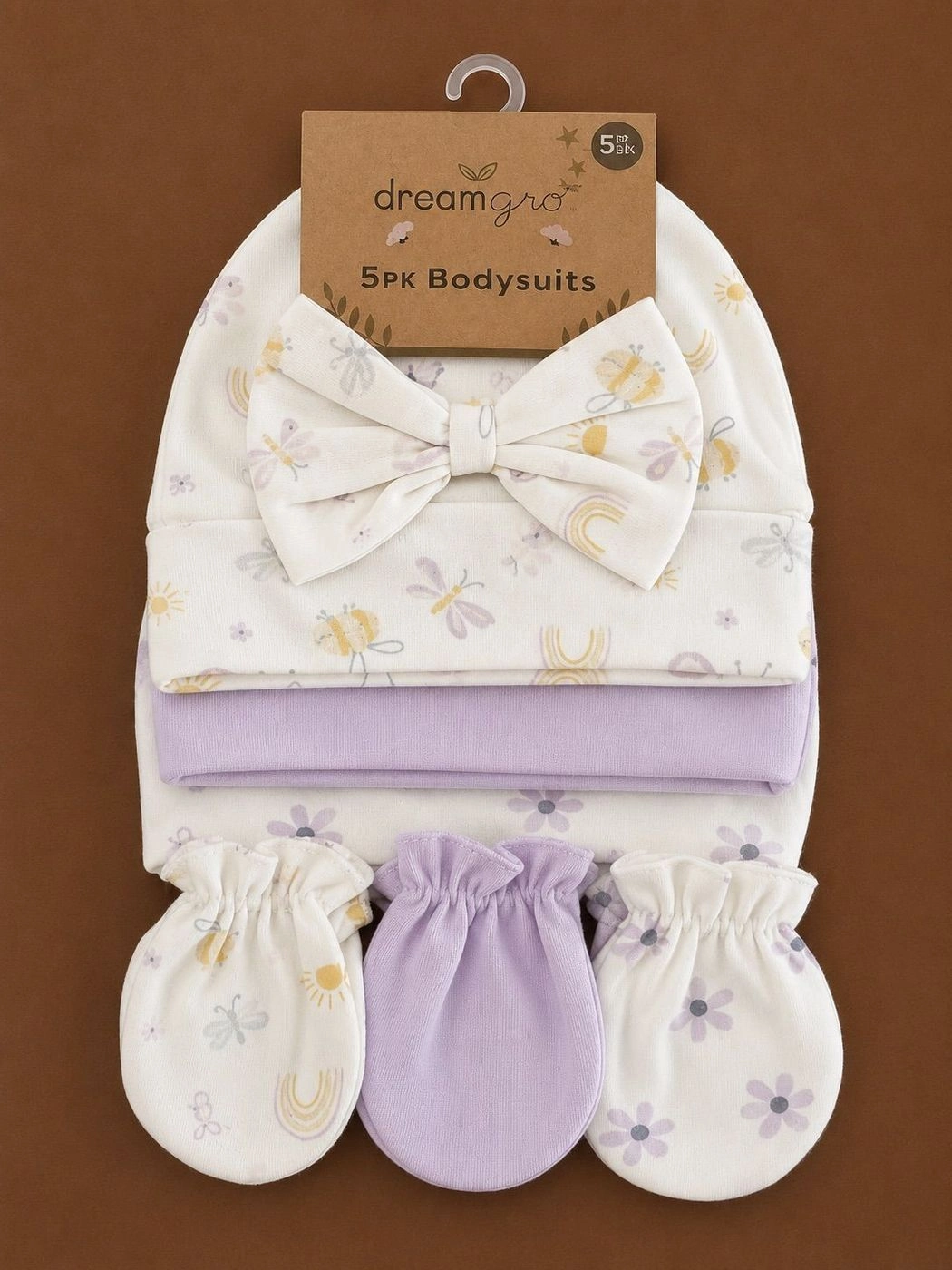 6-piece Newborn Cap & Mitten Set 3