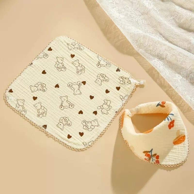 Muslin Face Towel Cum Bib 3