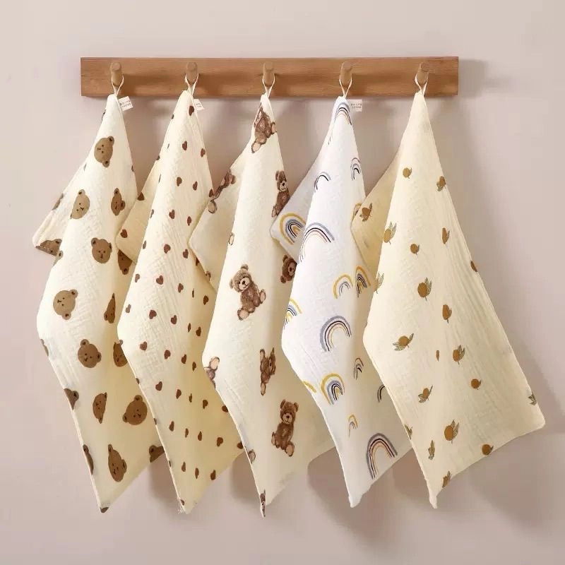 Rectangular Muslin Burp Cloth