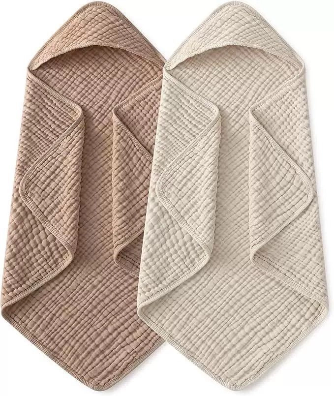 6-Layer Muslin Hooded Bath Towel 10