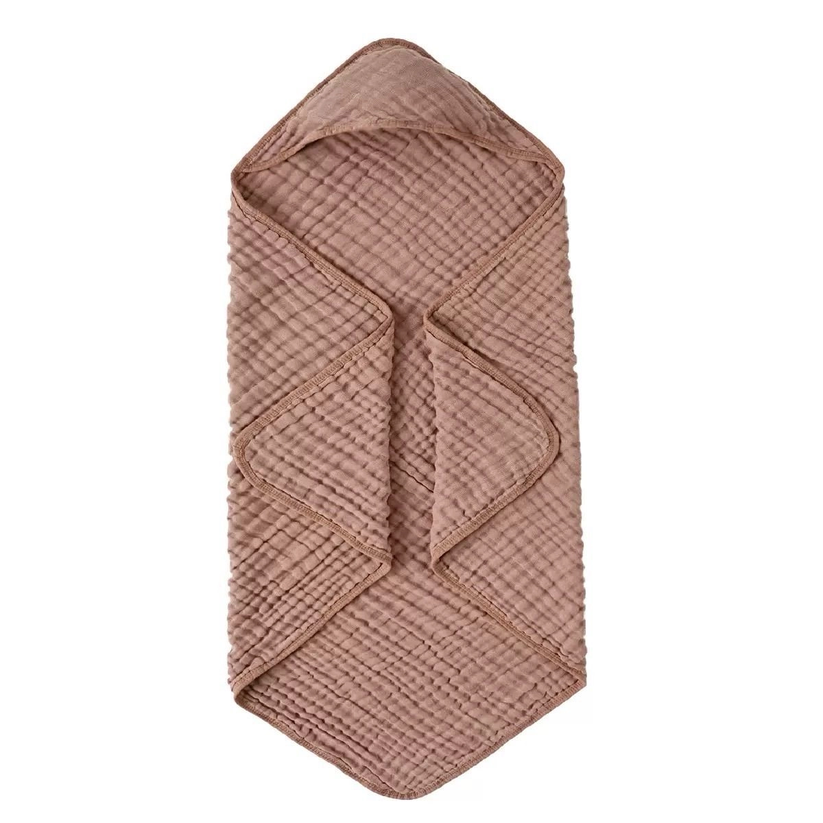 6-Layer Muslin Hooded Bath Towel 3