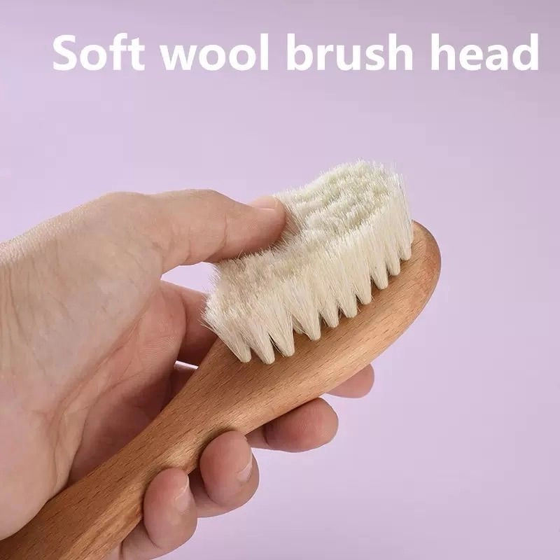 Wooden Baby Hair Brush & Comb Set