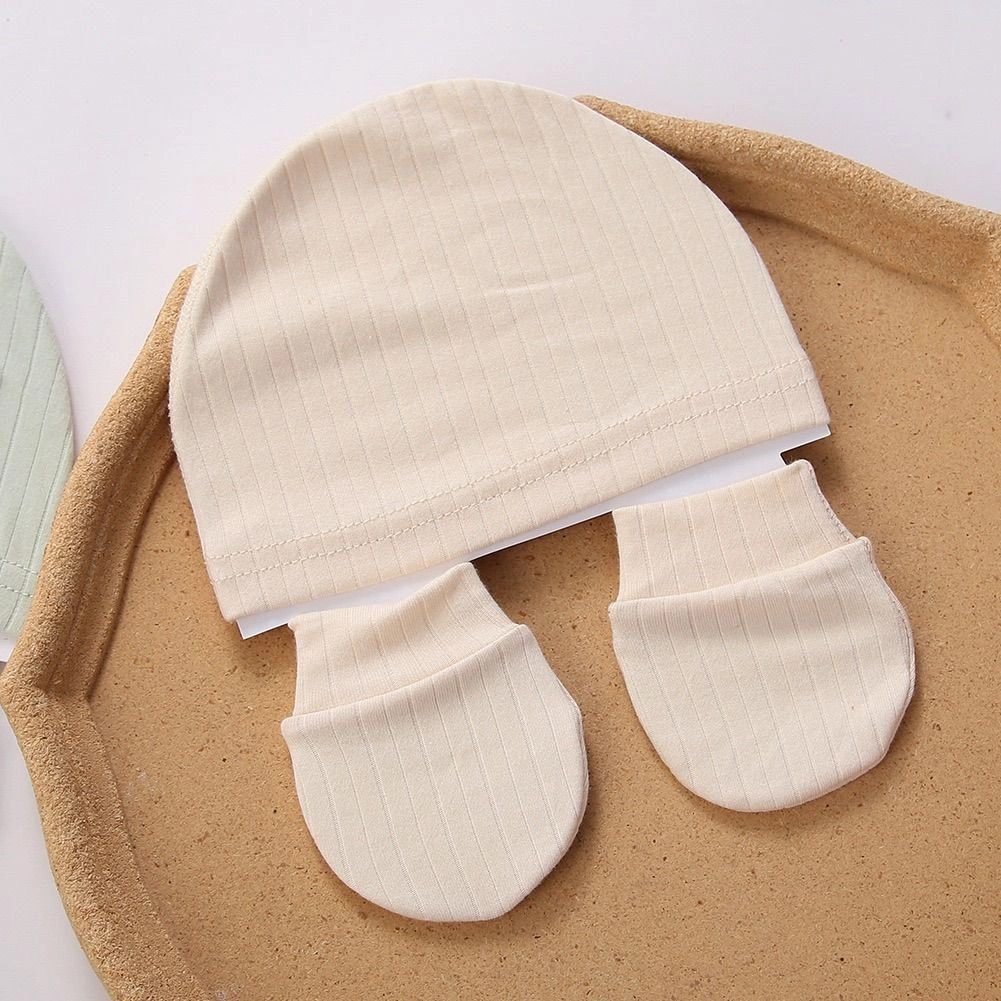 Teddy Beanie & Anti-Scratch Mitten Set 7