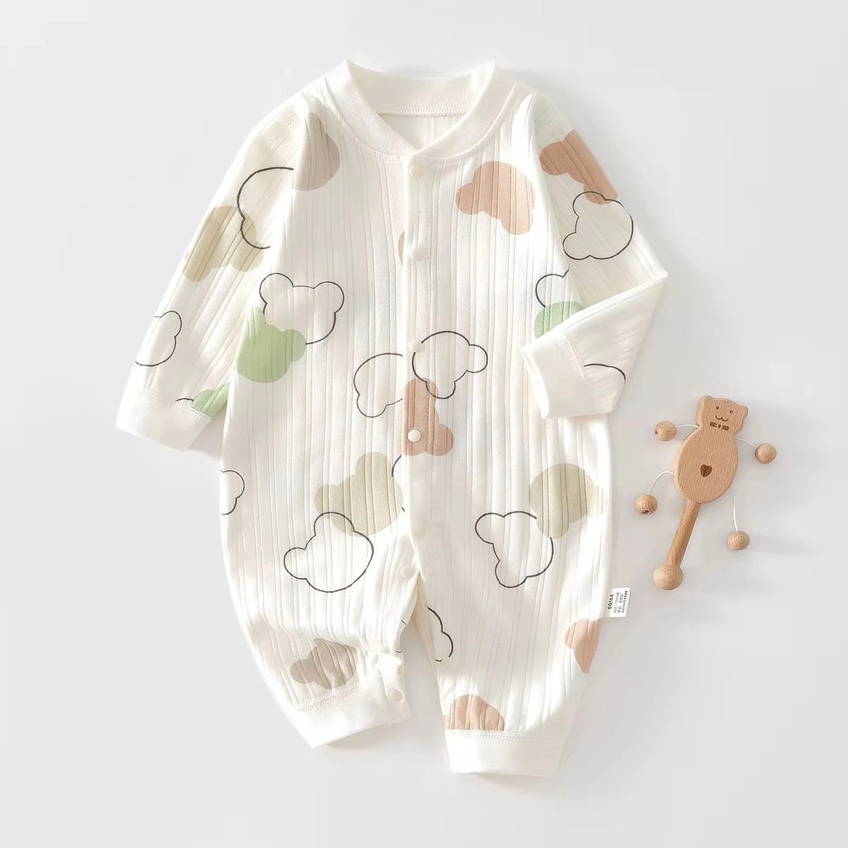 Cloud Buddy Stripped Romper 1