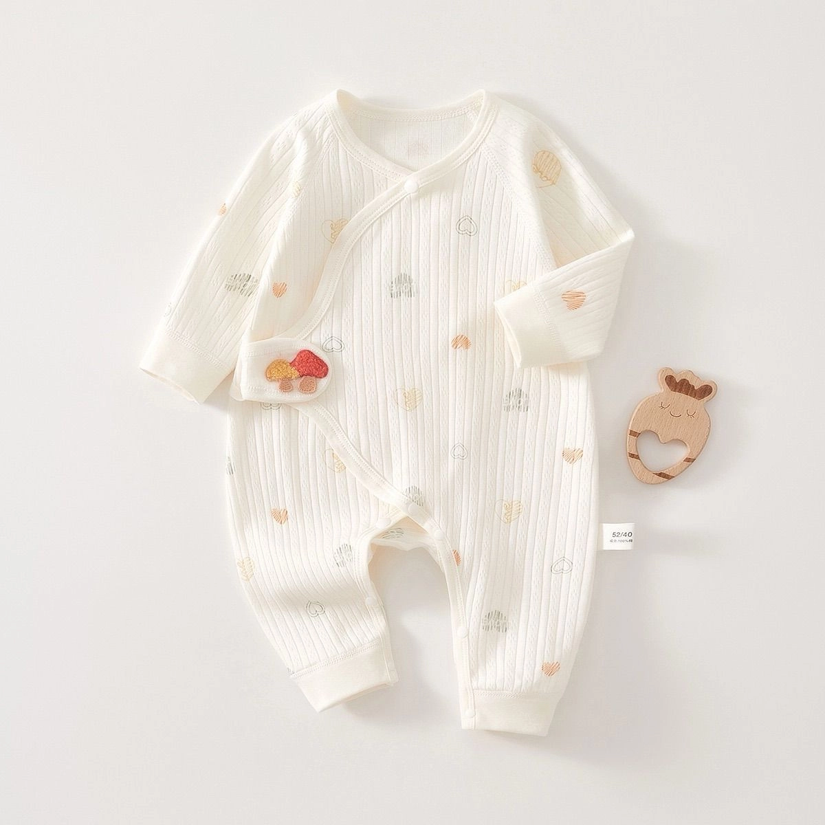 Ribbed Organic Cotton Full Romper 1