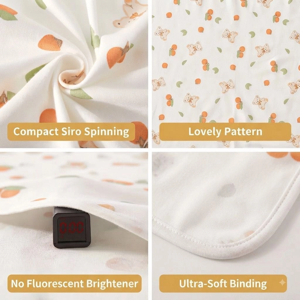 Pure Cotton Baby Swaddle Wrap